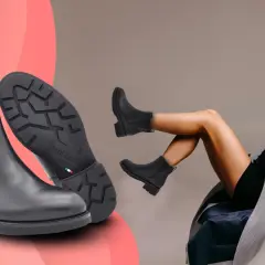 Eleganza e grinta con questi tronchetti neri con tacco, perfetti per un look audace.