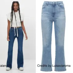 Jeans a zampa, il **wide leg significato** è un ritorno di stile. Vediamo modelli da Zalando, Luisaviaroma e Kate Moss.