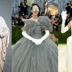 Statua velata, donna con banconote sugli occhi e figura con maschera argentata: ecco cos'è il Met Gala, un evento di moda e arte.
