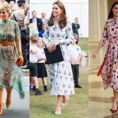 Regine con vestito a fiori: quale scarpa abbinare? Dalle décolleté color cuoio a quelle rosse, ogni scelta valorizza il look.
