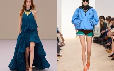Moda da passerella: come abbinare scarpe arancioni con abiti eleganti o casual.