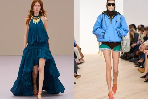 Moda da passerella: come abbinare scarpe arancioni con abiti eleganti o casual.