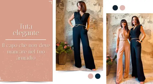 Tute eleganti nere e color carne, perfette per ogni occasione. Scopri cosa mettere sopra una tuta elegante per un look impeccabile.